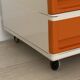 Desserte Flair plastique orange et blanc