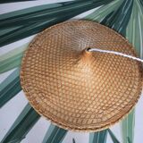 Chinese paper and rattan hat suspension