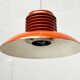 Mid-Century Modern German Space Age Orange Pendant Lamp, 1960s