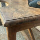 Old workshop desk made of solid wood