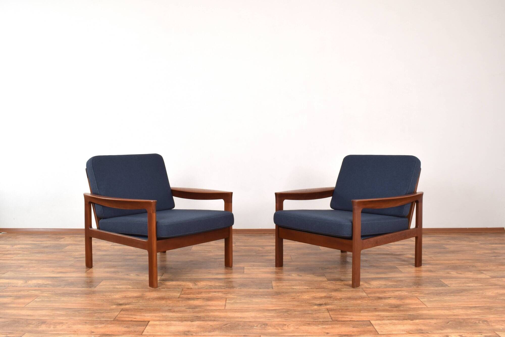 Mid-Century Danish Teak Lounge Chairs by Arne Vodder for Komfort, 1960s, Set of 2