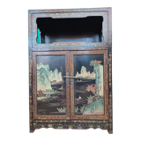 Black lacquered Chinese sideboard