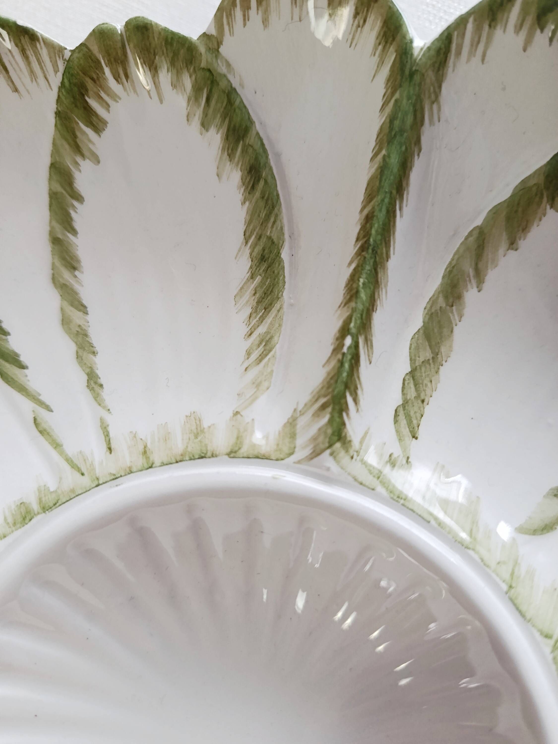 Artichoke plate in Italian ceramic