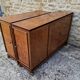 Mahogany glass sideboard, 1950