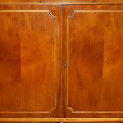 Wooden buffet TV in yew Abbey Craft Mid-Century Modern Sheraton details