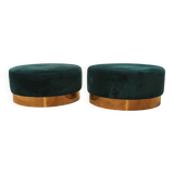 Pair of designer poufs