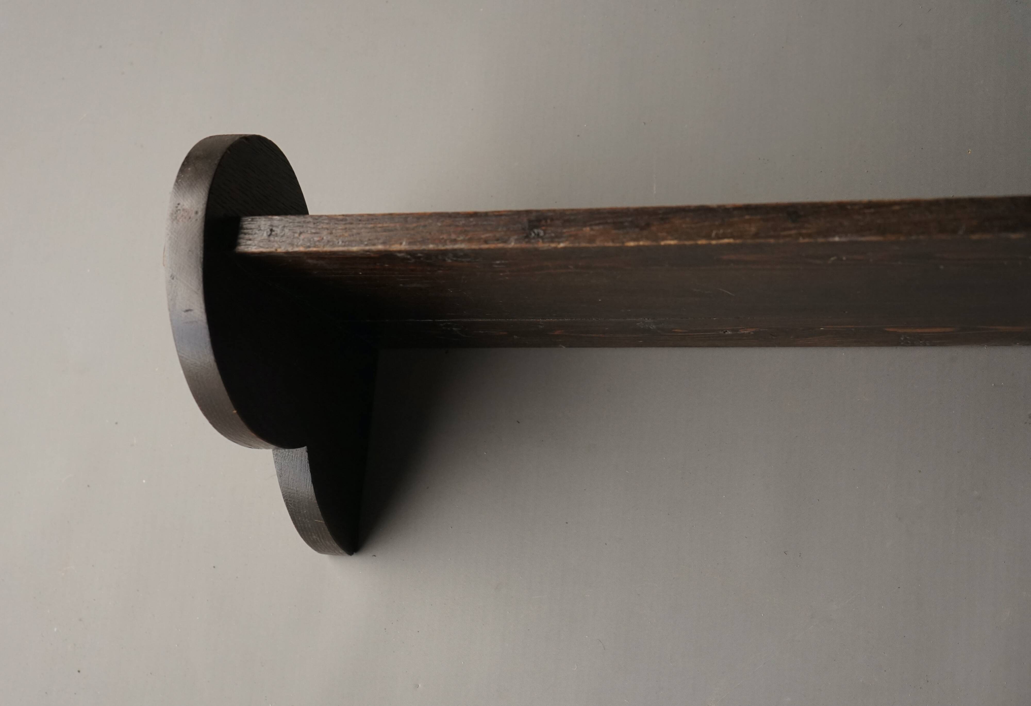 Étagère hollandaise en bois massif en forme de nuage, années 1930