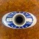 Chinese gourd vase in white and blue porcelain