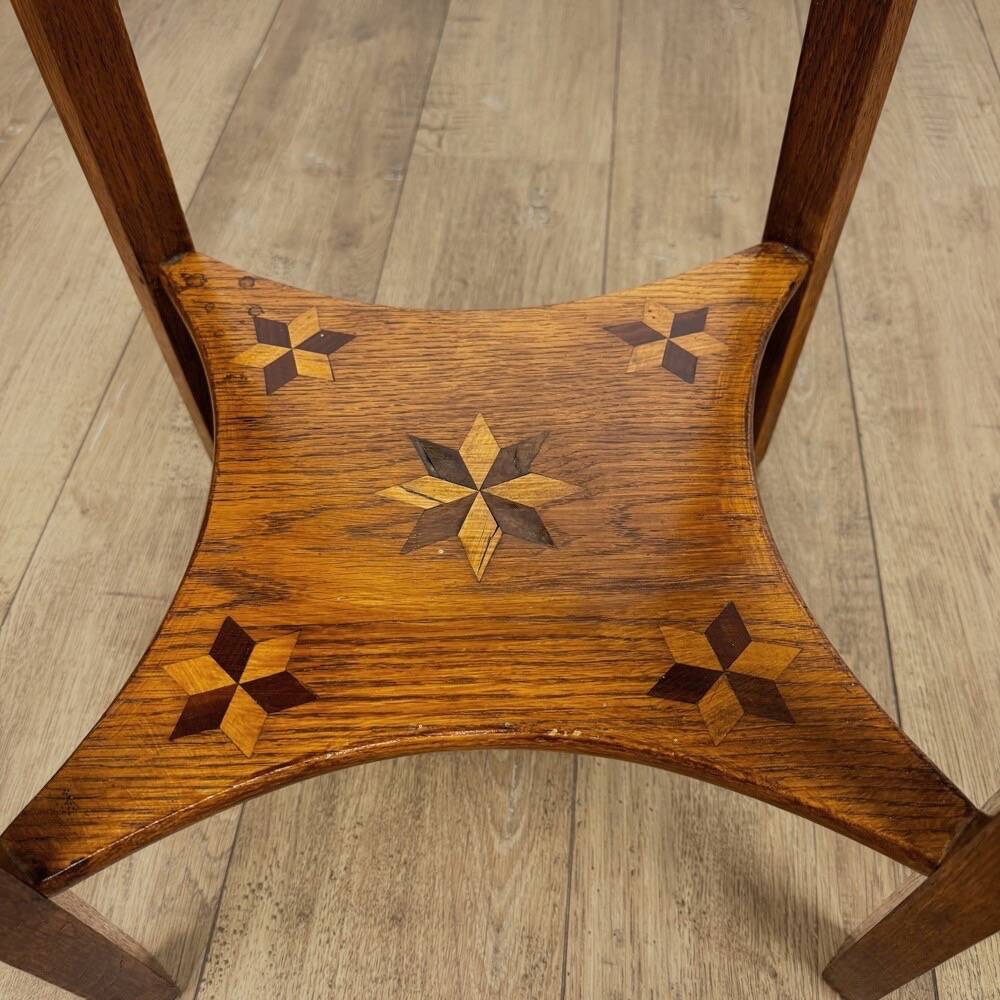 Guéridon Art Déco double plateau 1931