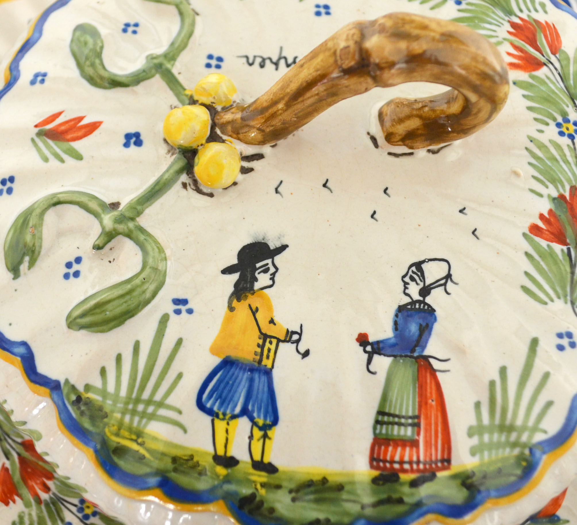 Butter maker Quimper Henriot