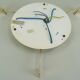 vintage kaiser ice glass ceiling LAMP flush mount 60/70's relief surface