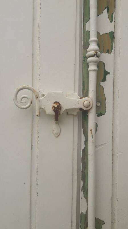 Shutters 4 leaves H148xW245cm (2) antique oak louvres pair 2