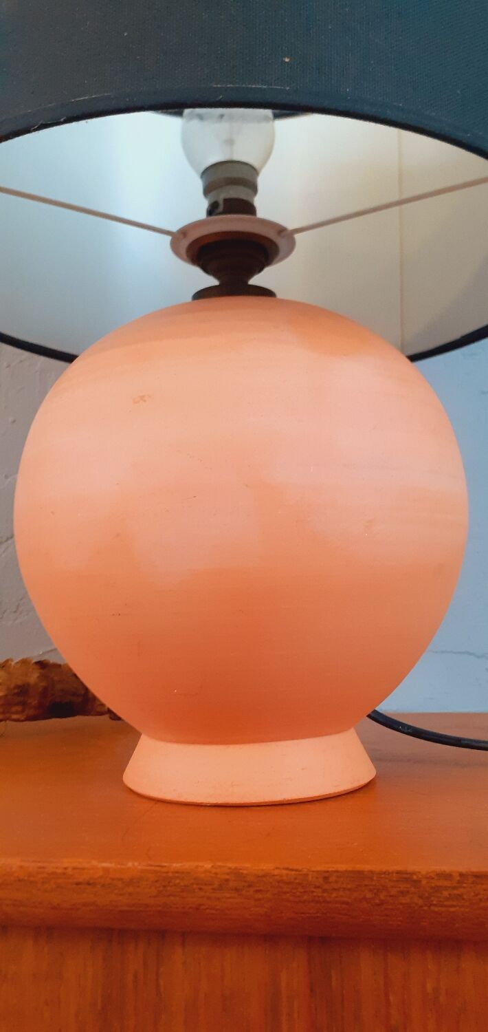 Lampe vintage en terre cuite année 40