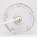 Orrefors crystal and brass table lamp for Vitrika