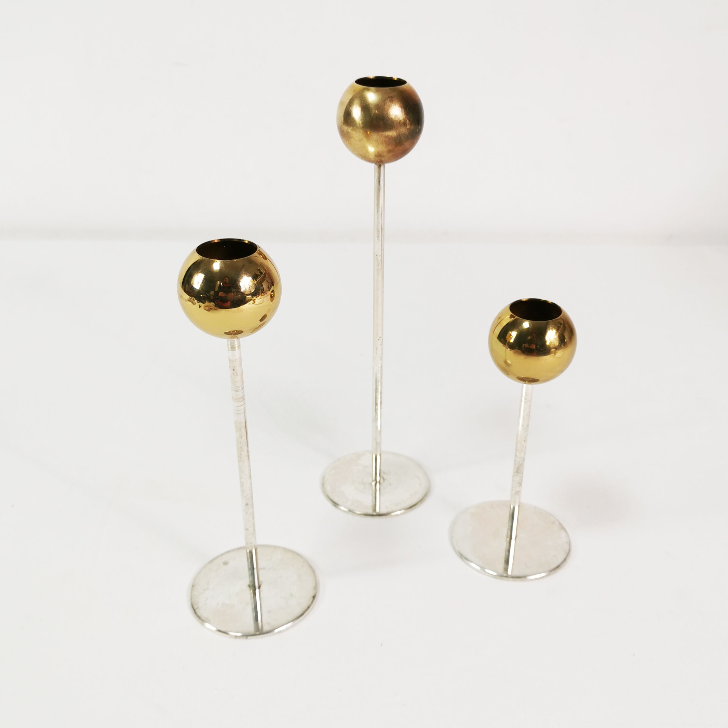 Modernist WMF candlesticks, Germany 1960s