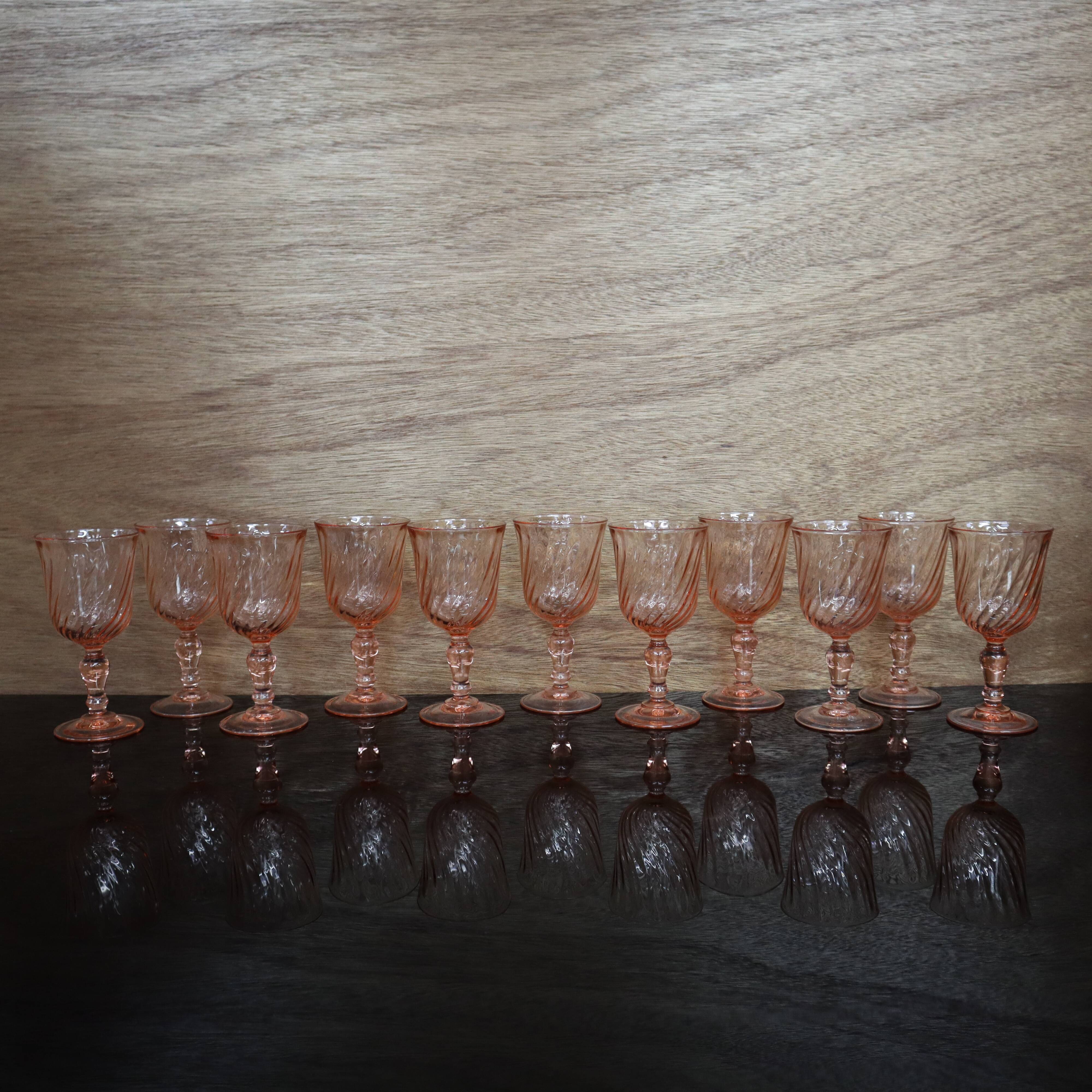 11 Rosaline Luminarc Arcoroc white wine glasses