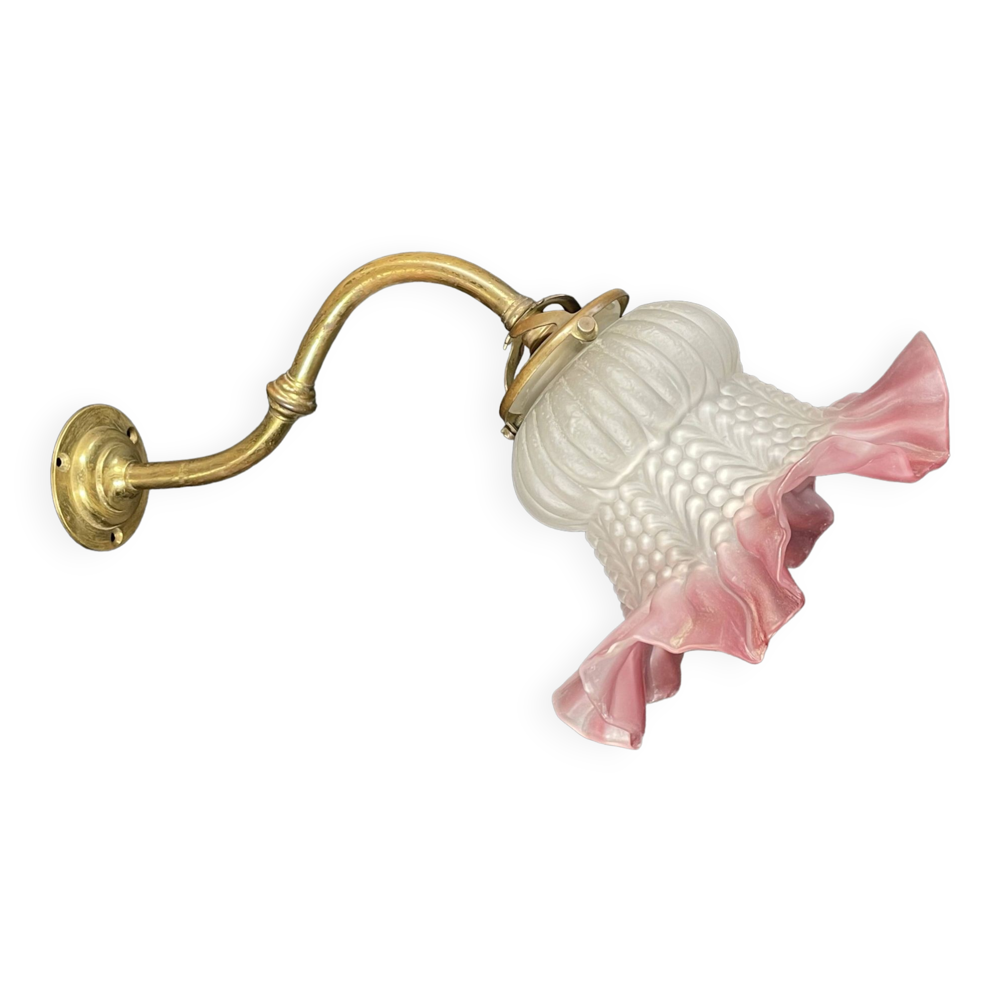 swan neck and tulip wall light circa 1940