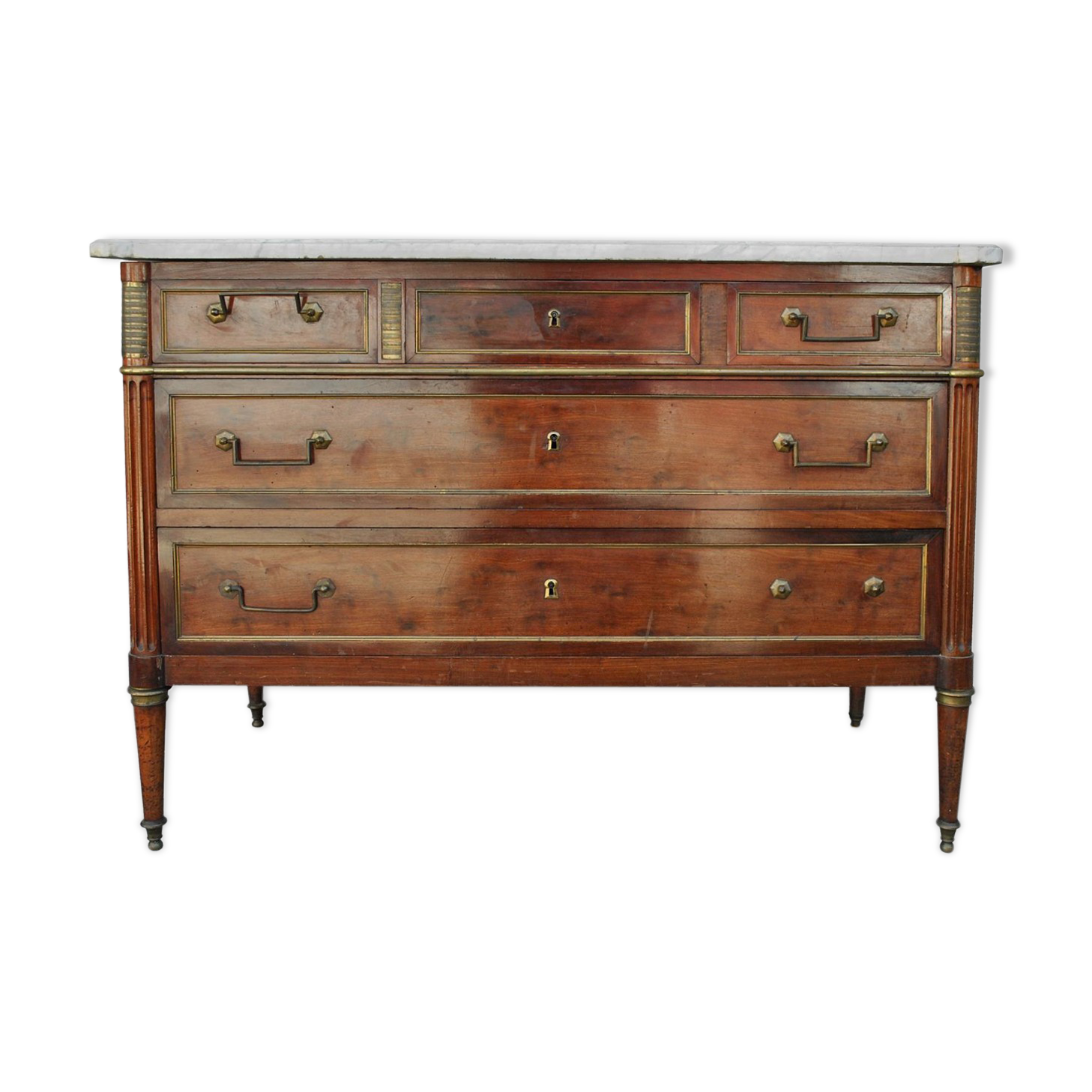 Convenient to scraper style Louis XVI mahogany era XVIII