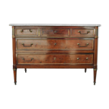 Commode à grattoir style Louis XVI acajou époque XVIIIème
