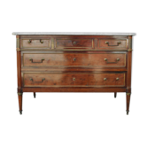 Commode à grattoir style Louis XVI acajou époque XVIIIème