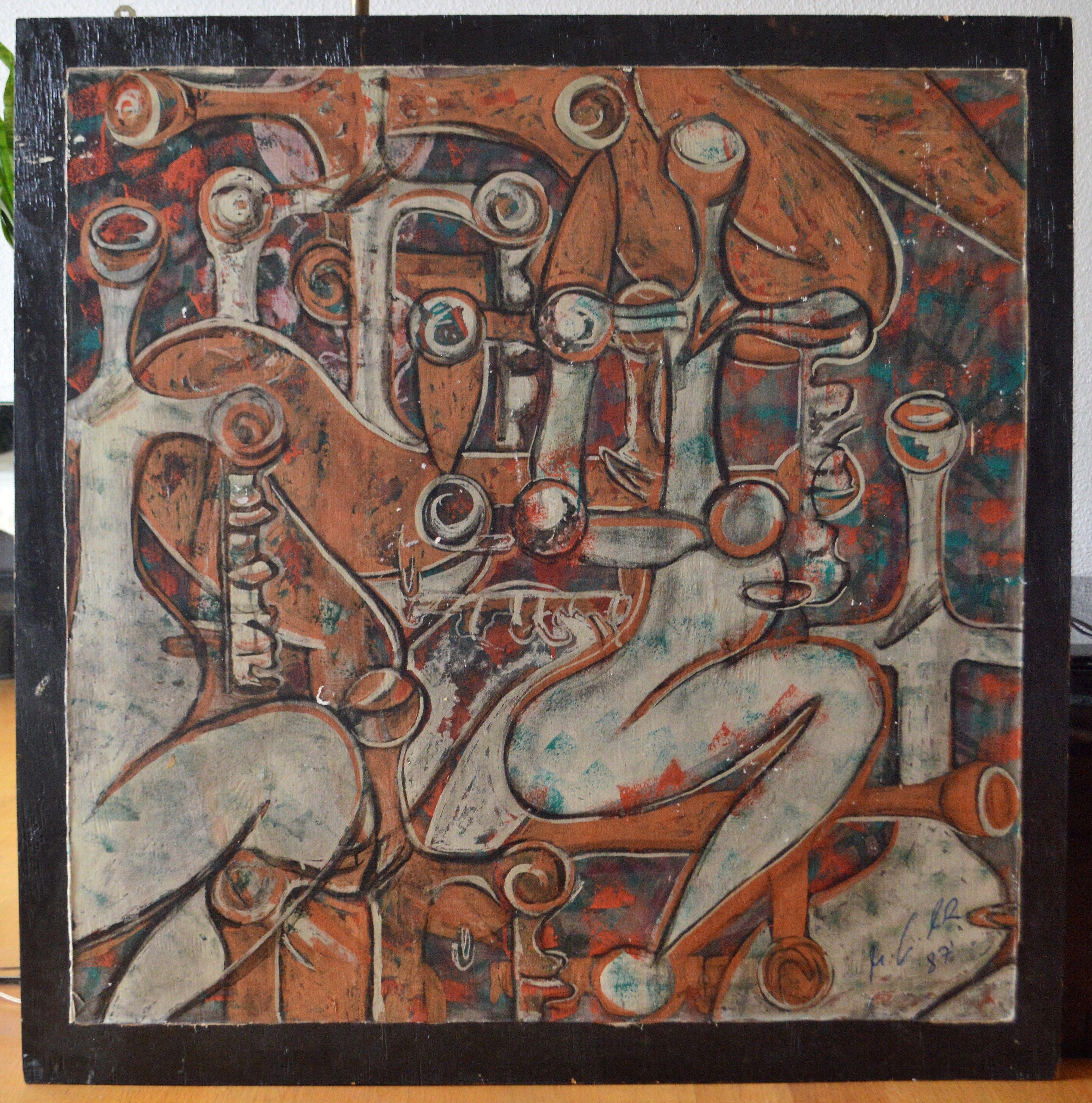 Painting on canvas german