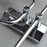 Chrome metal torch lamp 1970