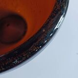 Vase en verre bullé de style biot