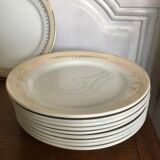 Set of 10 Lunéville dessert plates