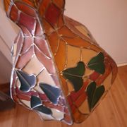 Tiffany-style stained glass pendant light
