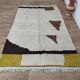 Handmade wool Berber rug 247x156