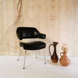 Black skai armchair