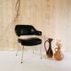 Black skai armchair