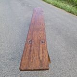 Solid oak bench