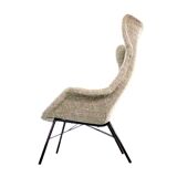 Vintage wingback lounge armchair by Miroslav Navrátil for TON, 1960s