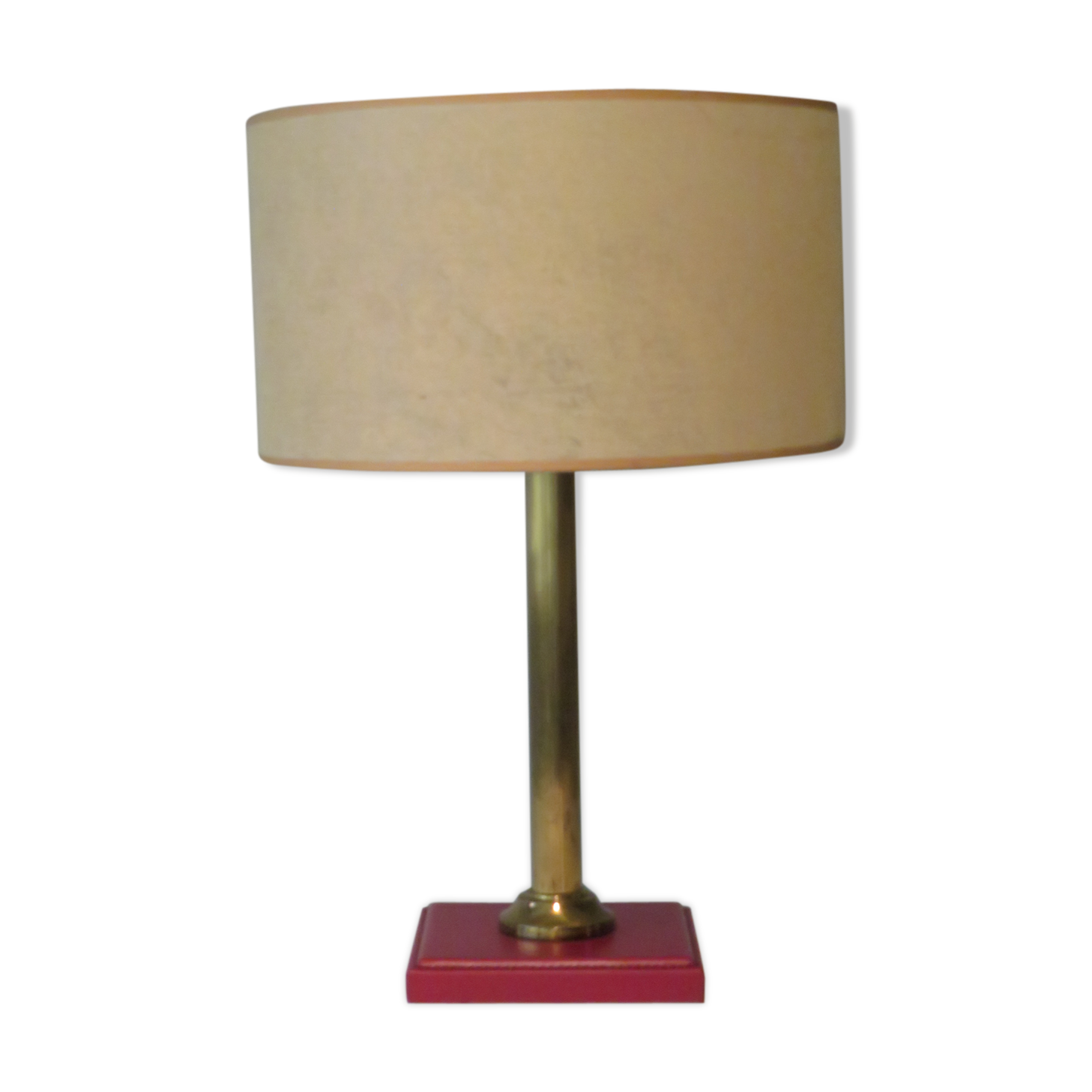 Table lamp with a leather base 1960-1970