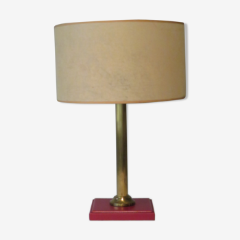 Table lamp with a leather base 1960-1970
