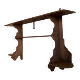 Wooden wall-mounted spice rack