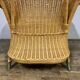 Fauteuil en rotin bambou osier 1950/1960 vintage