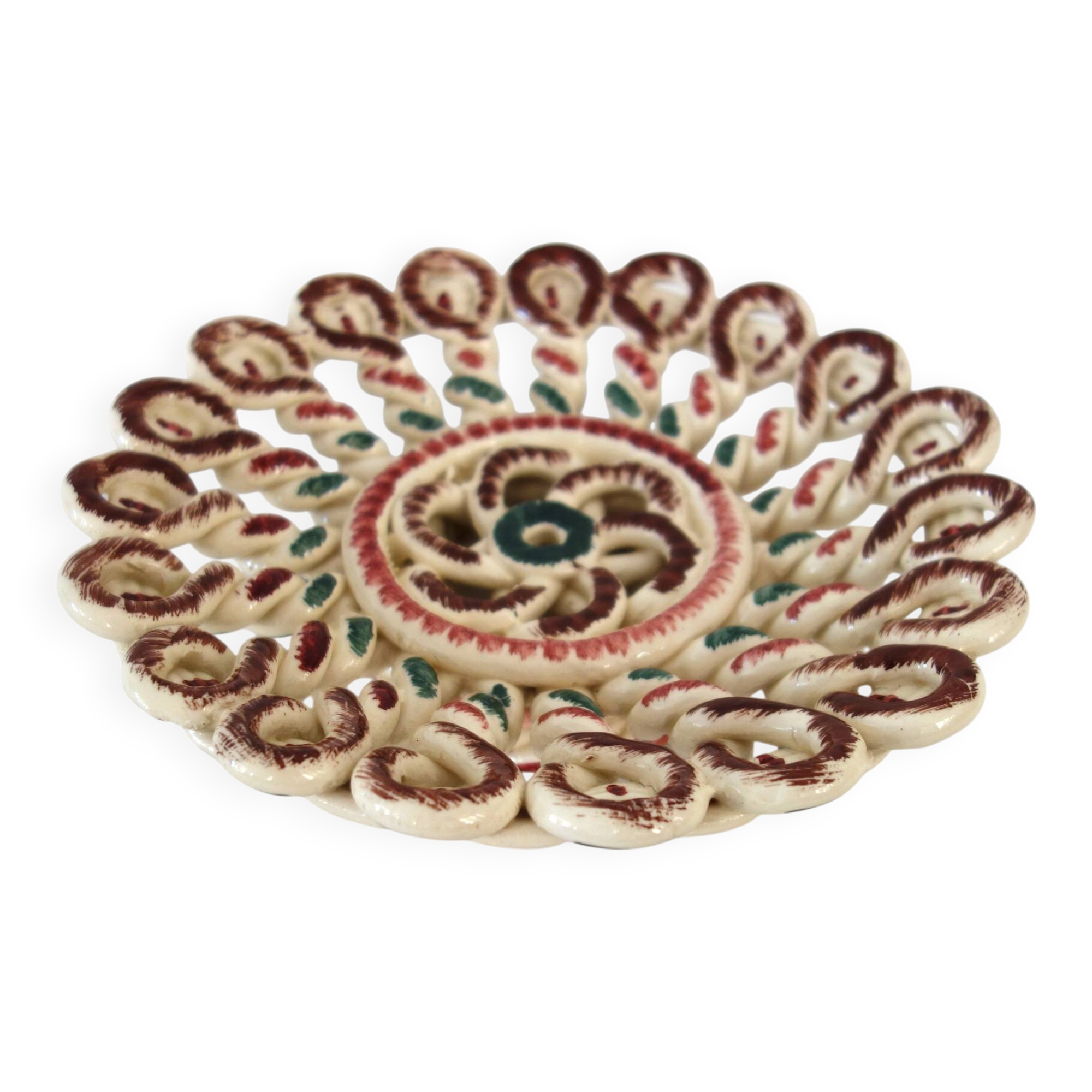 Woven ceramic bowl, Vallauris, France