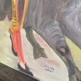 Peinture régionaliste tableau huile sur toile
