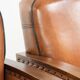 Unique set of two beautiful sheepskin art deco armchairs