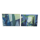 Suite of contemporary abstract style paintings