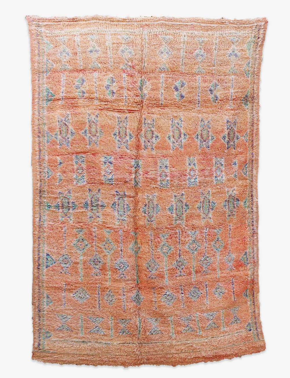 Vintage Berber Carpet Rose Peach - 275 x 173 cm