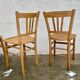Série de 4 chaises bistro vintage 1949-50