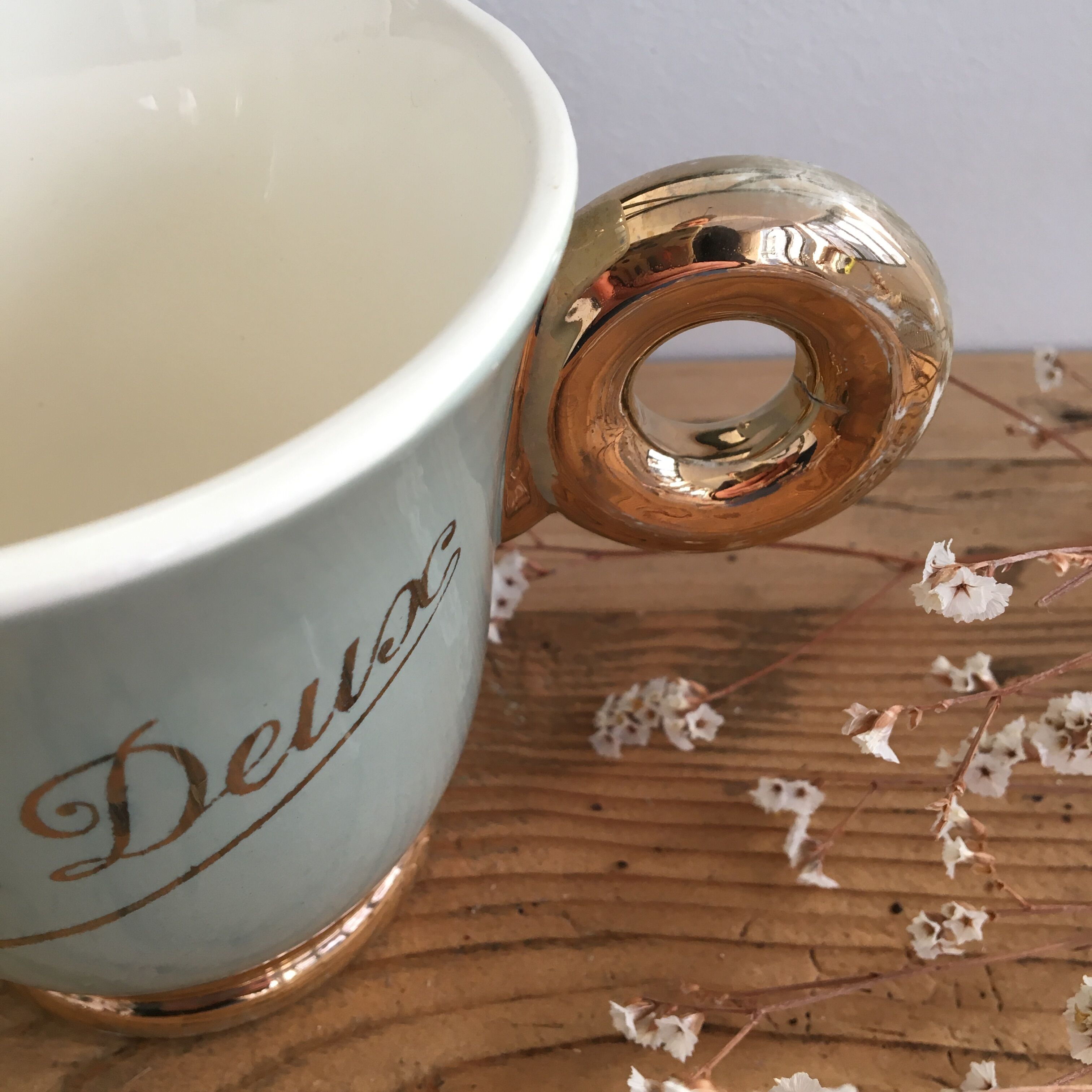 Milk jar "Nous Deux" Digoin Sarreguemines