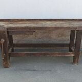 Old wooden workbench