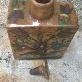 Bouteille en ceramique emaillée