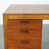 Vintage German design desk by Hartmut Lohmeyer for Wilkhahn with 6 drawers
