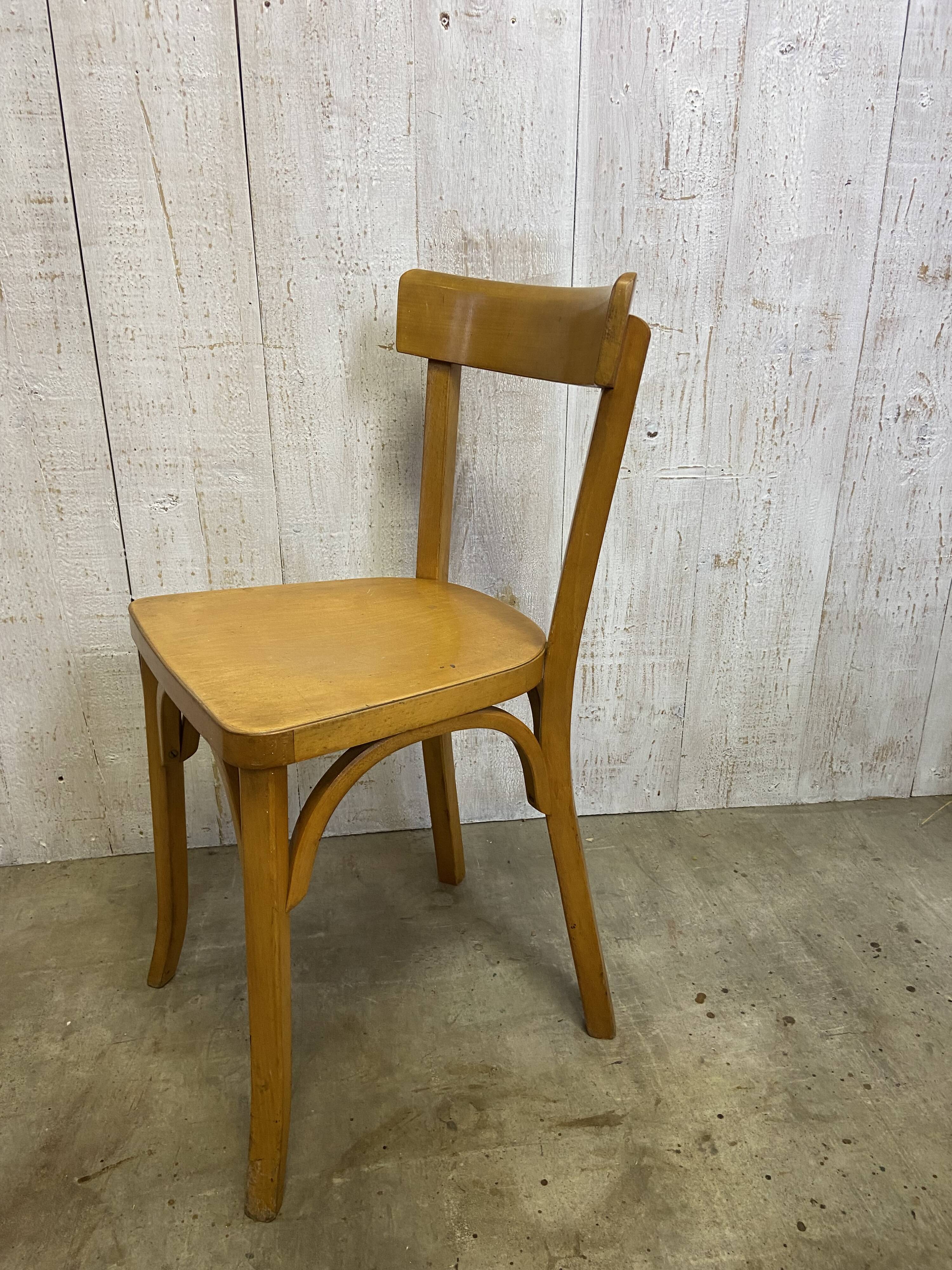 Série de 3 chaises bistrot Baumann