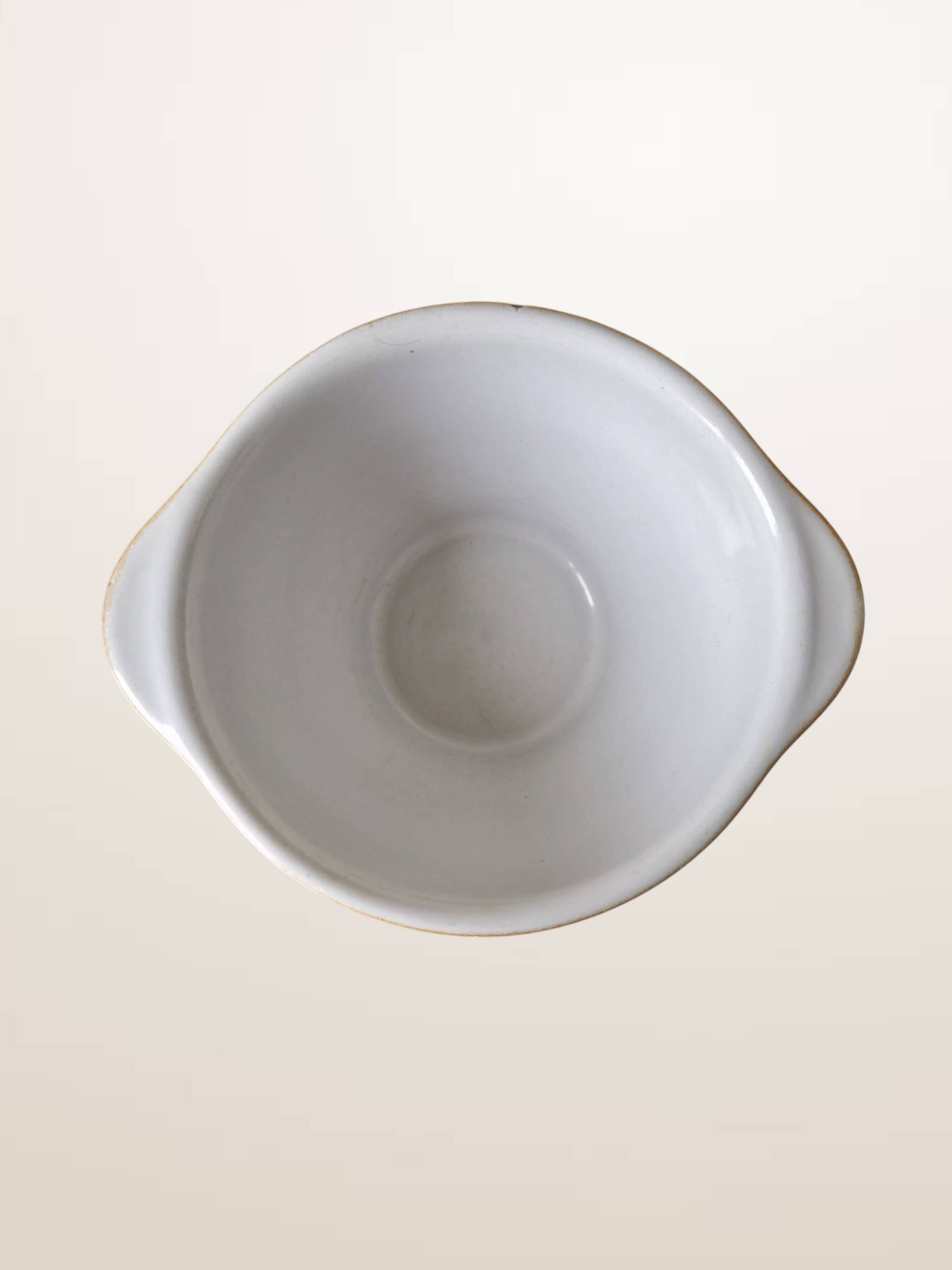 Set of three ear bowls Grespots Digoin, circa 1950
